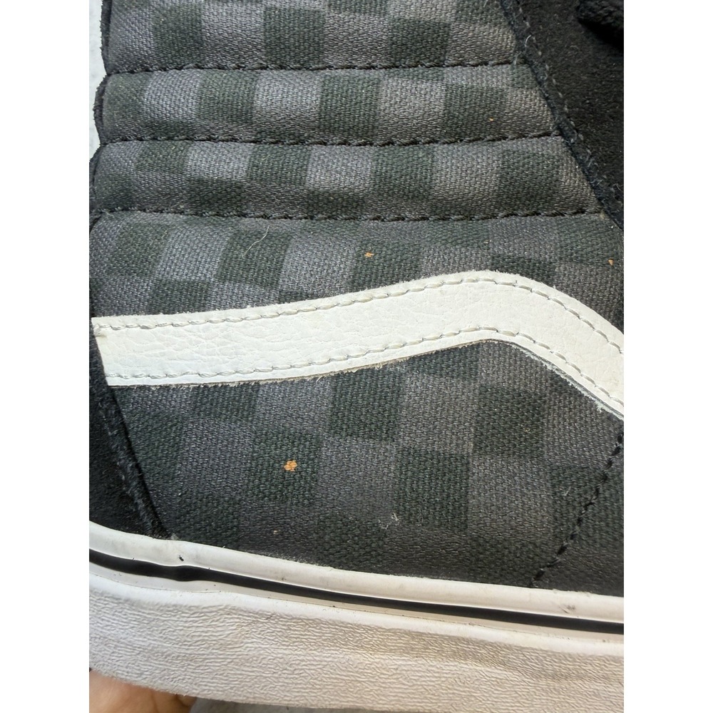 Vans Sk8-Hi Vansguard Checkerboard Black Charcoal Mens 11.5 High Top Sneakers - Picture 5 of 10